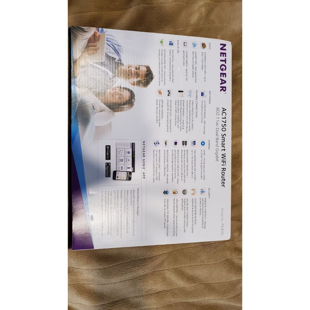 NetGear AC1750 Dual-Band WiFi 5 Router in Black - Picture 4 of 6